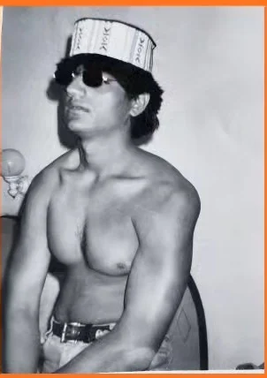 Brijesh Joshi as a young lifter in the mid-1990s